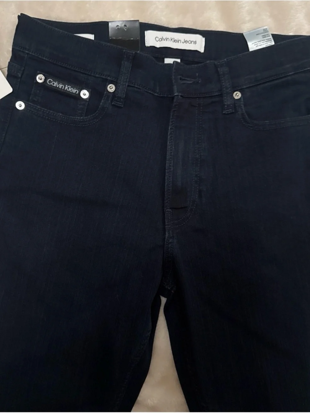 Calvin Klein Men’s Black Straight-Leg Jeans size 30x30
